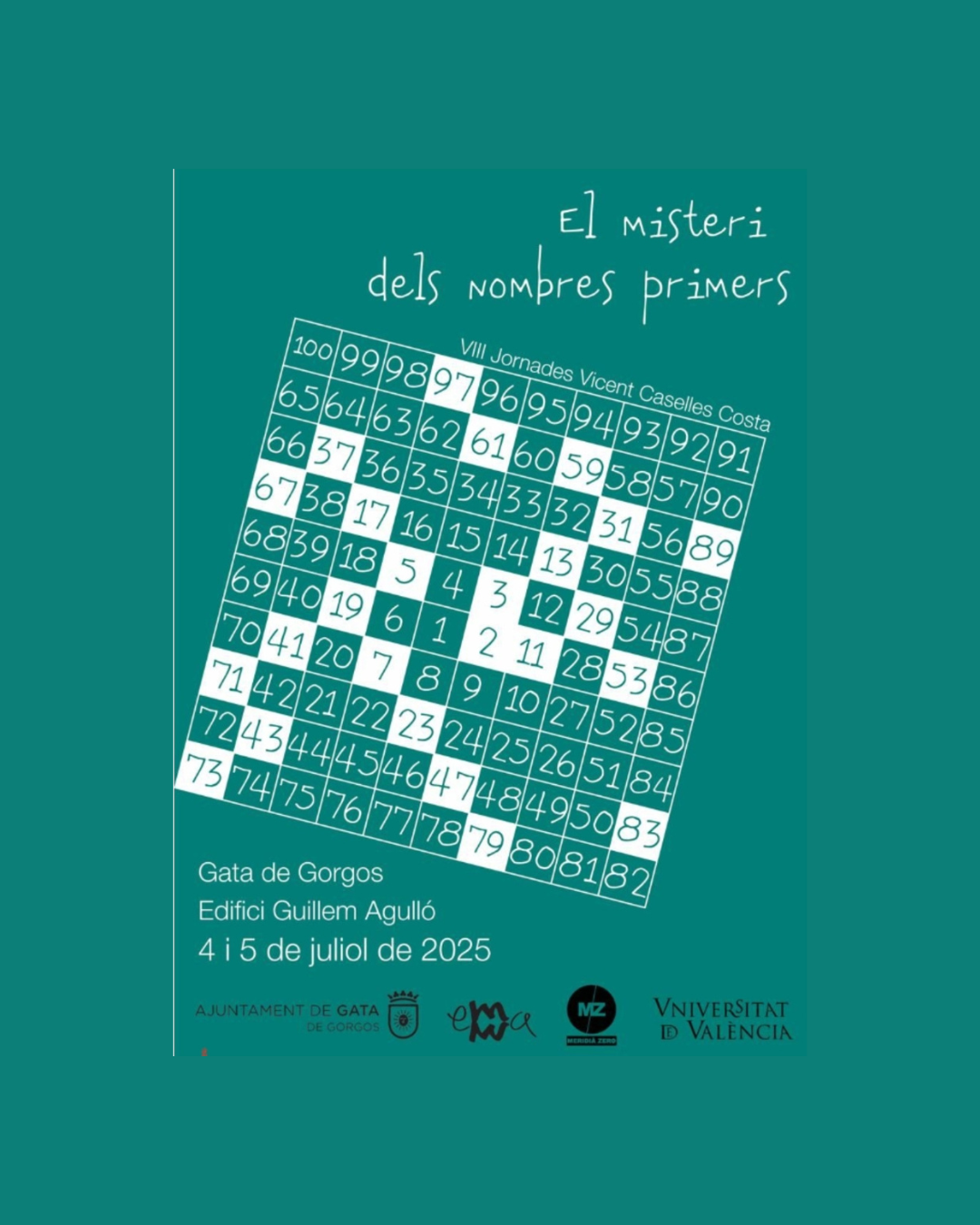 Les matemàtiques tornen a Gata amb les VIII Jornades Científiques Vicent Caselles Costa