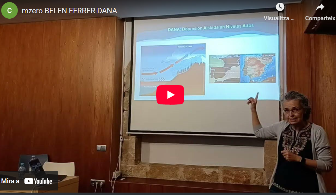 VÍDEO DE LA CONFERÈNCIA: “La DANA de València: Análisis técnico de una tragedia”